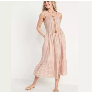 Old Navy Gingham Maxi Dress - NWT- XL